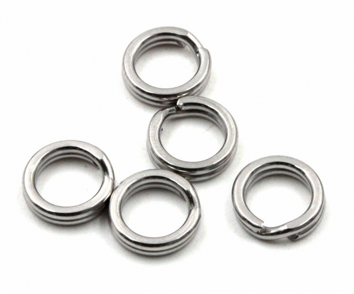 Заводное кольцо Namazu RING-A, цв. Cr, р. 1 ( d=11,5  mm), test-43 кг (уп.10 шт), N-FT-RA1