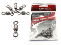 Вертлюг Namazu ROLLING RIBBED SWIVEL, латунь, цв. BN, р. 2/0, test-91 кг (уп.5 шт), N-FT-RRS2/0