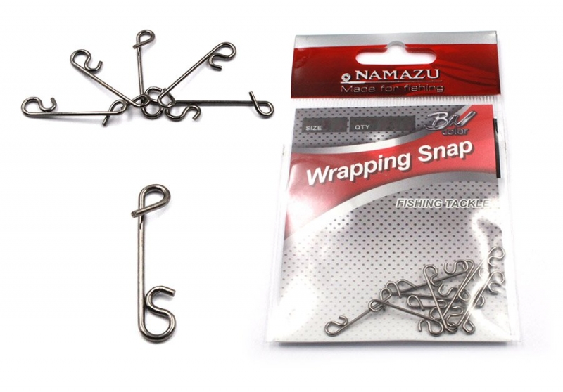 Безузловая застежка Namazu WRAPPING SNAP, цв. BN, р. XL, test-23 кг (уп.10 шт), N-FT-WSXL