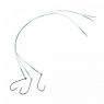 Поводок стальной NAMAZU Leader 1х7 Nylon Coated Green, d-0,33 мм, L-30 см, с одинарным крючком 92247, N-LS33-30BH1L