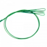 Поводок стальной NAMAZU Leader 1х7 Nylon Coated Green, d-0,39 мм, L-20 см, с живцовым крючком 4715 D, N-LS39-20DR1L