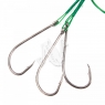Поводок стальной NAMAZU Leader 1х7 Nylon Coated Green, d-0,42 мм, L-20 см, с одинарным крючком 92247, N-LS42-20BH2/0L