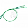 Поводок стальной NAMAZU Leader 1х7 Nylon Coated Green, d-0,42 мм, L-20 см, с одинарным крючком 92247, N-LS42-20BH2/0L