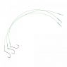 Поводок стальной NAMAZU Leader 1х7 Nylon Coated Green, d-0,48 мм, L-40 см, с одинарным крючком 92247, N-LS48-40BH2/0L