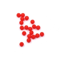 Бусина фидерная Namazu Soft Beads, PVC, круглая, d-5 мм, цв. фц. красный (20 шт.), N-SBF-01