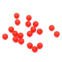 Бусина фидерная Namazu Soft Beads, PVC, круглая, d-6 мм, цв. фц. красный (20 шт.), N-SBF-02