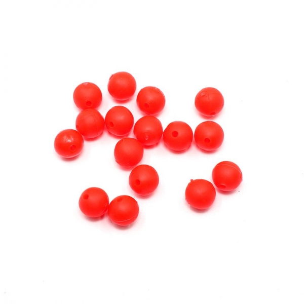Бусина фидерная Namazu Soft Beads, PVC, круглая, d-7 мм, цв. фц. красный (20 шт.), N-SBF-03