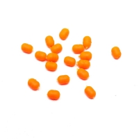 Бусина фидерная Namazu Soft Beads, PVC, овальная, d-3,7 мм, L-5,2 мм, цв. фц. оранж. (20 шт.), N-SBF-05