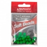 Бусина фидерная Namazu Soft Beads, PVC, d-7 мм, круглая, цв. темно-зеленый (20 шт.), N-SBF-11
