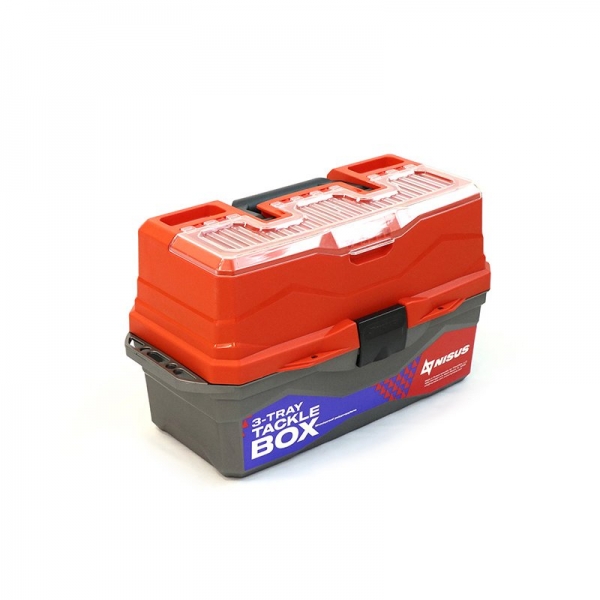 Ящик для снастей Tackle Box трехполочный NISUS оранжевый, N-TB-3-O (MB-BU-11)
