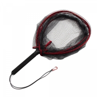Подсачек форелевый Namazu Trout Solid, овальный обод 45х40 см, силиконовый PVC NET, N-TSSP45-25