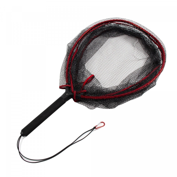 Подсачек форелевый Namazu Trout Solid, овальный обод 45х40 см, силиконовый PVC NET, N-TSSP45-25