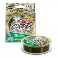 Леска Namazu 3D Carp, L-150 м, d-0,16 мм, test-2,4 кг, 3D Camo, N3DC150-0,16