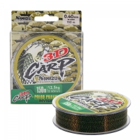 Леска Namazu 3D Carp, L-150 м, d-0,40 мм, test-12,5 кг, 3D Camo, N3DC150-0,40