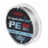 Шнур плетеный Namazu CrystalBraid PE 8Х, #1.5, L-50 м, d-0,20 мм, test-17,5 кг, серый, NCB50-1.5