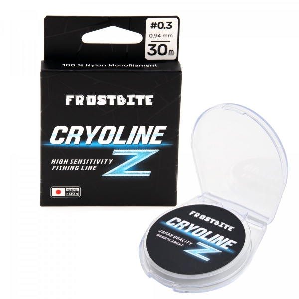 Леска Frostbite CRYOLINE Z, #0.3, L-30 м, d-0,094 мм, test-0,85 кг, прозрачный, NFB-CZ30-0.3