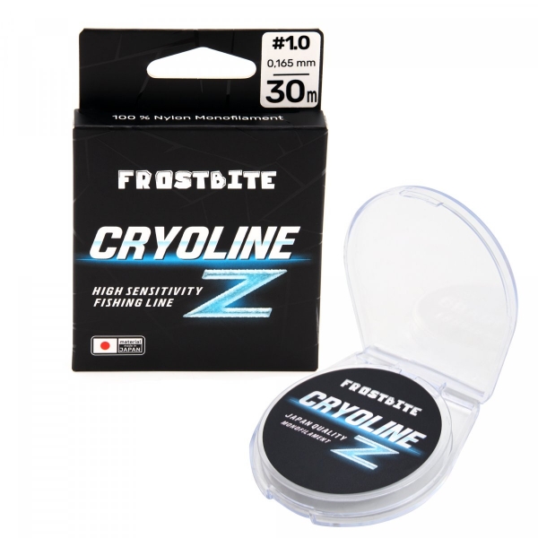 Леска Frostbite CRYOLINE Z, #1.0, L-30 м, d-0,165 мм, test-2,73 кг, прозрачный, NFB-CZ30-1.0