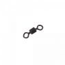 Вертлюг Namazu Pro ROLLING RIBBED SWIVEL, латунь, цв. Carbon, р. 1/0, test-72 кг (уп. 5 шт.), NP-FT-RRS1/0C