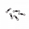 Вертлюг Namazu Pro ROLLING RIBBED SWIVEL, латунь, цв. Carbon, р. 2/0, test-91 кг (уп. 5 шт.), NP-FT-RRS2/0C