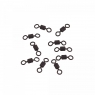 Вертлюг Namazu Pro ROLLING RIBBED SWIVEL, латунь, цв. Carbon, р. 2, test-43 кг (уп. 10 шт.), NP-FT-RRS2C
