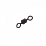 Вертлюг Namazu Pro ROLLING RIBBED SWIVEL, латунь, цв. Carbon, р. 2, test-43 кг (уп. 10 шт.), NP-FT-RRS2C