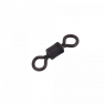 Вертлюг Namazu Pro ROLLING RIBBED SWIVEL, латунь, цв. Carbon, р. 3/0, test-110 кг (уп. 5 шт.), NP-FT-RRS3/0C