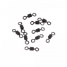 Вертлюг Namazu Pro ROLLING RIBBED SWIVEL, латунь, цв. Carbon, р. 3, test-35 кг (уп. 10 шт.), NP-FT-RRS3C