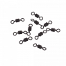 Вертлюг Namazu Pro ROLLING RIBBED SWIVEL, латунь, цв. Carbon, р. 4, test-29 кг (уп. 10 шт.), NP-FT-RRS4C