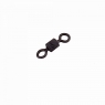 Вертлюг Namazu Pro ROLLING RIBBED SWIVEL, латунь, цв. Carbon, р. 6, test-19 кг (уп. 10 шт.), NP-FT-RRS6C