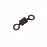 Вертлюг Namazu Pro ROLLING RIBBED SWIVEL, латунь, цв. Carbon, р. 8, test-9 кг (уп. 10 шт.), NP-FT-RRS8C