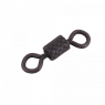Вертлюг Namazu Pro ROLLING RIBBED SWIVEL, латунь, цв. Carbon, р. 9, test-6 кг (уп. 10 шт.), NP-FT-RRS9C