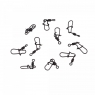 Вертлюг с застежкой Namazu Pro ROLLING RIBBED SWIVEL WITH NICE SNAP, цв. Carbon, р. 12, test-8 кг, к, NP-FT-RSNS12C