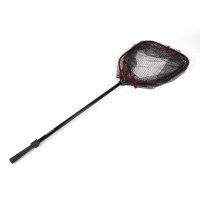 Подсачек складной телескопич. Namazu Pro NoKnot Net PVC, L-160 см, квадр.складной обод 50 см,PVC, NP-NKNP50-160