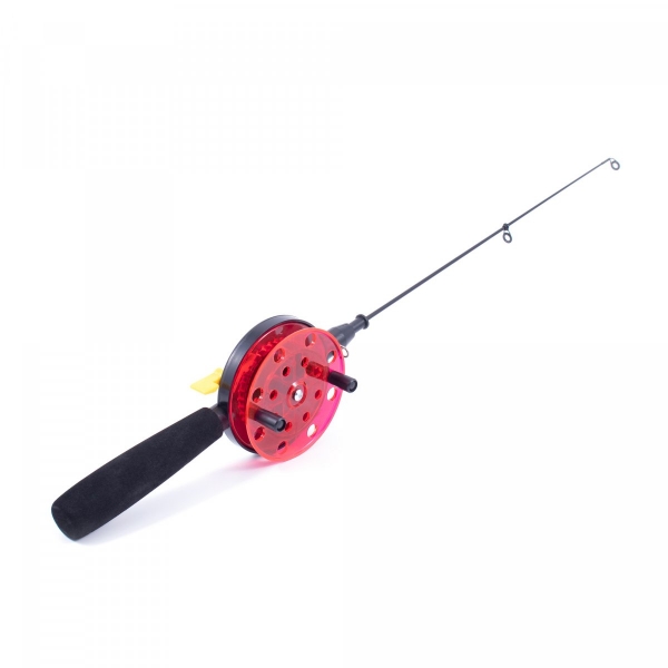 Удочка штекерная зимняя Namazu "Ice Perch Fishing", L=60 см, с катушкой d=90 мм, стеклопластик, NROD40-060-90F