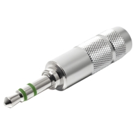 Разъём mini jack 3.5 мм, платина и палладий, Oyaide P-3.5PP, 1 шт.