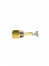 Разъём mini jack 3.5 мм TRS, угловой, серебрянно-родиевый Oyaide P-3,5SRL