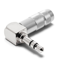Разъём mini jack 3.5 мм TRS, угловой, серебрянно-родиевый Oyaide P-3,5SRL