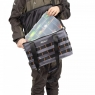 Сумка рыболовная "СЛЕДОПЫТ" Base Lure Bag XL, 38х26х25 см, цв. серый + 5 коробок Luno 28, PF-BBA-01