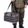 Сумка рыболовная "СЛЕДОПЫТ" Base Lure Bag XL, 38х26х25 см, цв. серый + 5 коробок Luno 28, PF-BBA-01