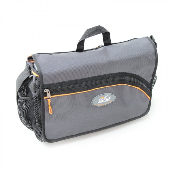 Сумка рыболовная "СЛЕДОПЫТ" Street Fishing Bag, 30х38х16 см, цв. серый + 3 коробки (2 Luno 20/1 Luno, PF-BBK-03