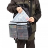 Сумка рыболовная "СЛЕДОПЫТ" Street Fishing Bag, 30х38х16 см, цв. серый + 3 коробки (2 Luno 20/1 Luno, PF-BBK-03