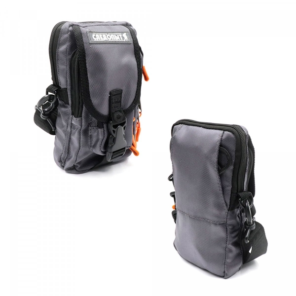 Сумка рыболовная "СЛЕДОПЫТ" Street Fishing MultiLock V-Pouch, 22х12,5х8 см, цв. серый, PF-BBK-09