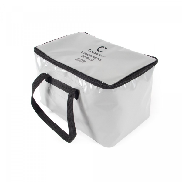 Сумка изотермическая ПВХ СЛЕДОПЫТ Thermal Bag, 45х28х28 см, 35 л, цв. серый, PF-BI-TB13