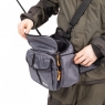 Сумка рыболовная "СЛЕДОПЫТ" Fishing Hip Bag T2, 27х23х17 см, цв. серый, PF-BM-04