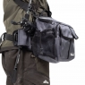 Сумка рыболовная "СЛЕДОПЫТ" Fishing Hip Bag T2, 27х23х17 см, цв. серый, PF-BM-04