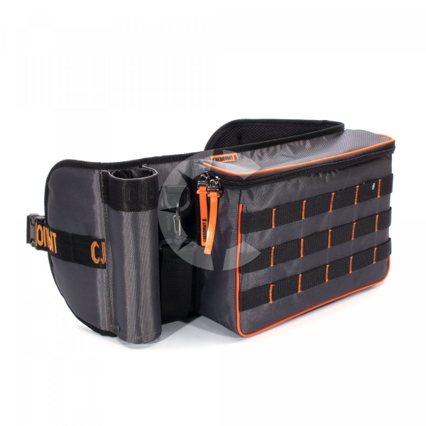 Сумка рыболовная поясная "СЛЕДОПЫТ" Fishing Belt Bag, 74х22х10 см, цв. серый, без коробок, PF-BPO-01.1