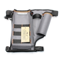 Сумка рыболовная поясная "СЛЕДОПЫТ" Fishing Pocket Hip, 30х22х6 см, цв. серый, без коробок, PF-BPO-05.1