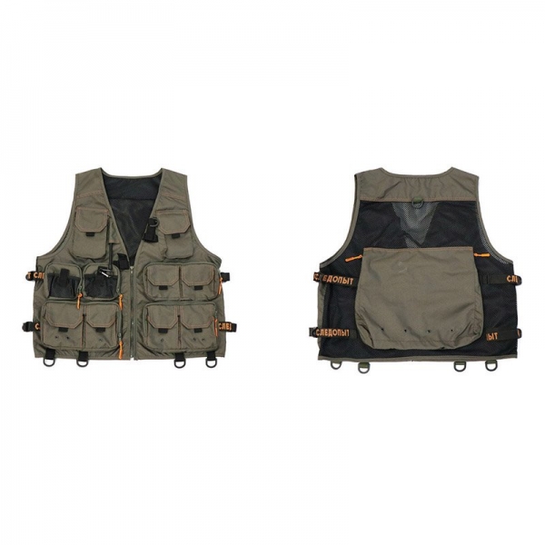 Жилет профессиональный рыболовный "СЛЕДОПЫТ" Fishing Mesh Vest Backpack, р. L, PF-FMV-04