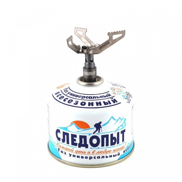 Плита порт. газовая "СЛЕДОПЫТ - Мечта Путешественника", титановая, Всего! 25 г, PF-GSP-S11