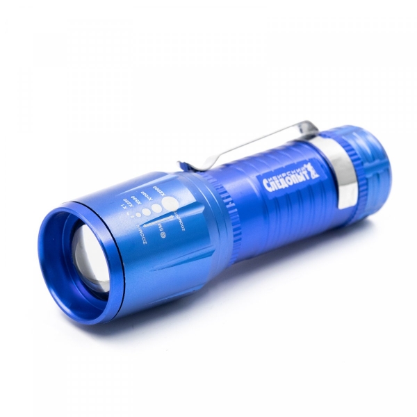 Фонарь ручной "СИБИРСКИЙ СЛЕДОПЫТ-Вега" с зажимом, 1L, zoom, 3хААА, PF-PFL-L53